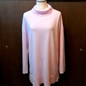 Ann Taylor 100% Cashmere Women’s Turtleneck Sweater Light Pink  NWOT